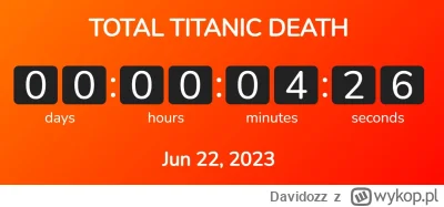 Davidozz - Napięcie narasta, jeszcze 4 minutki (｡◕‿‿◕｡)
#titanic