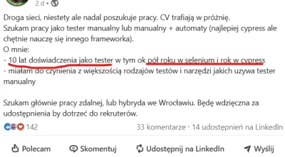 razdwatrzy55 - po 9latach nastapila refleksja zeby nauczyc się testów automatyzacyjny...
