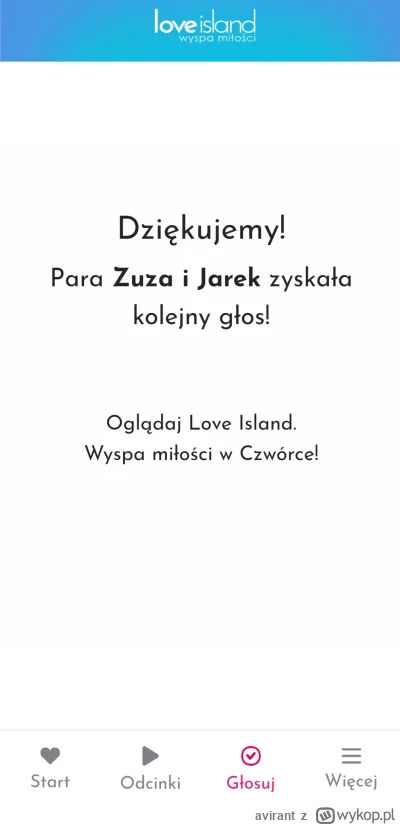 avirant - Zrobiłem coś strasznego, ale imię Jarka pozostanie nieskalane.

#loveisland