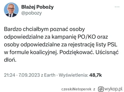 czeskiNetoperek - Z takimi wieszczami nie dało się przegrać tych wyborów ( ͡° ͜ʖ ͡°)
...