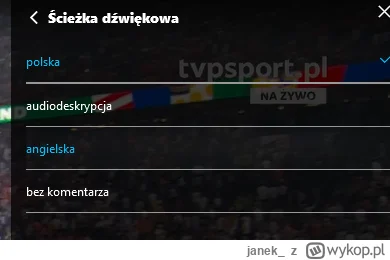 janek_ - @Lolenson1888: Pan Jacek jest jedynym komentatorem TVP, który nie powoduje u...