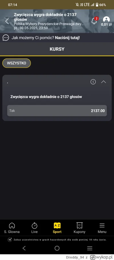 Dreddy_94 - #wybory żółta Fortuna w formie ( ͡° ͜ʖ ͡°)