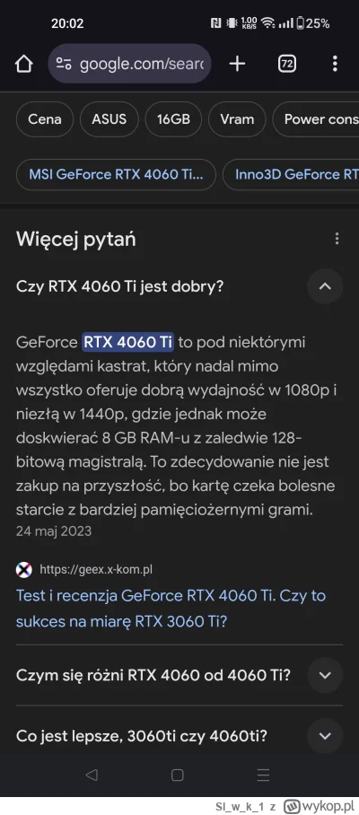 Slwk_1 - @Erravi: Google "mówi". I komu wierzyć bo szukam czegoś do grania.