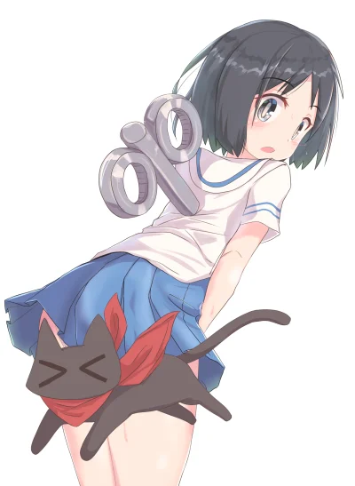 LatajacaPapryka512 - #randomanimeshit #nichijou #nanoshinonome #sakamoto #neko