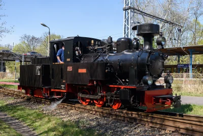 XKHYCCB2dX - Wyprodukowany w Polsce parowóz Las "Luise" na Kolejce Parkowej Wuhlheide...