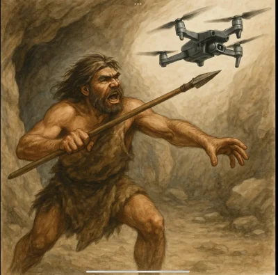 Piotrek7231 - @jan_zwyklak: Obraz z poligonu w czasie ćwiczeń zwalczania dronów metod...