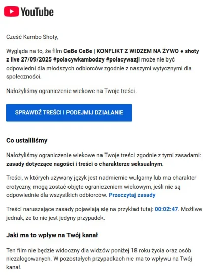 pelt - À propos poprzedniego materiału na KamboShotach, YouTube nałożył na niego ogra...