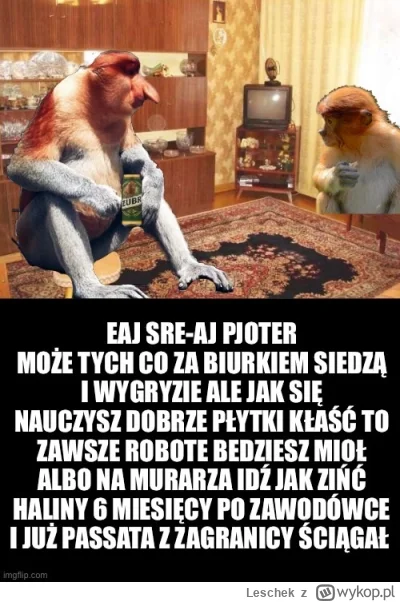 Leschek - #konkursnanajbardziejgownianymemznosaczem #ai #praca