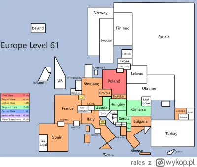 rales - Oto mapa dotychczasowych wojaży chłopskich
#chwalesie #podroze #europa