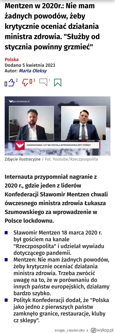 srogie_ciasteczko - SZYBKO KONFEDERUSKI, TRZEBA MINUSOWAĆ NIEWYGODNE INFORMACJE, UKRY...