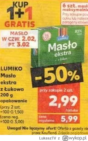 LukaszTV - Eksperci: w 2023 masło może kosztować 10zł za kostkę
Tymczasem wraca cena ...