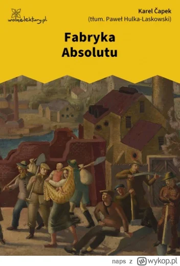 naps - 890 + 1 = 891

Tytuł: Fabryka Absolutu
Autor: Karel Čapek
Gatunek: fantasy, sc...