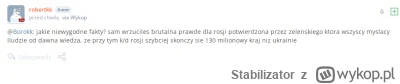 Stabilizator - roberciuk- zelenski potwierdził rosja skończona .

#ukraina #wojna #ro...