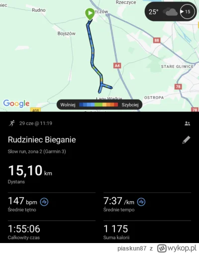 piaskun87 - 25 207,5 - 15,1 = 25&nbsp;192,4

Pierwszy 'poważny' trening, zazwyczaj było bi...