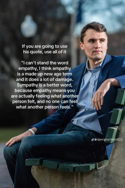 Skallagrimsson - @kondziu96: co Charlie Kirk NAPRAWDĘ powiedział o empatii:
