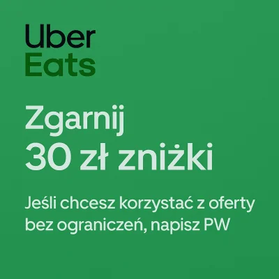 UberEatsWoltPysznePL - na koncu posta kod na -15 zl pyszne pl

Znalazlem metode na by...