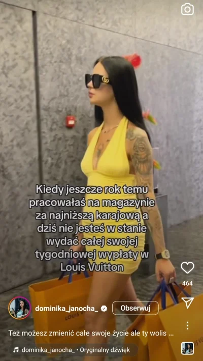 pieknylowca - Rozumiesz to? Nie może wydać calej swojej wypłaty w Louis Vuitton. LOUI...