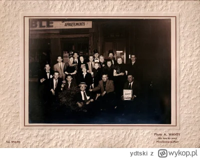ydtski - Belgia, lata 40-50, prawdopodobnie zdjęcie grupowe jakiegoś zespołu artystyc...