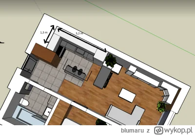 blumaru - Zaprojektowałam taką kuchnie (potencjalnie z IKEA) ale nie leży do końca mi...