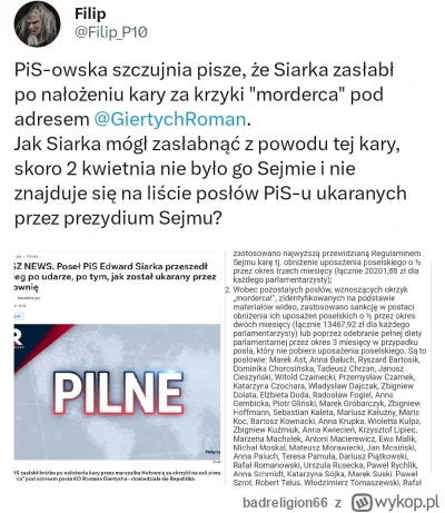 badreligion66 - #polityka

Holownia nie mógł ukarać Siarki za okrzyki morderca z pros...