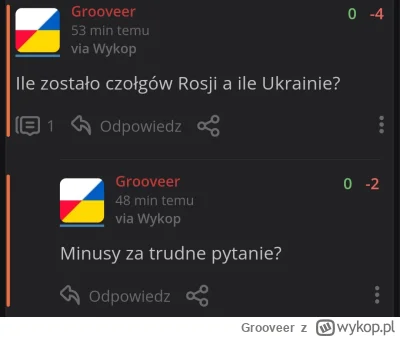 Grooveer - Na wykopie wystarczy zadać trudne pytanie i już są minusy ( ͡° ͜ʖ ͡°)
SPOI...