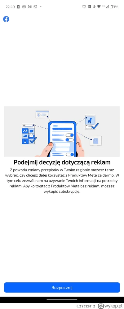 CzYczer - Co jest kurde? 
Jakby powiedział Ferdynand. 

Płatny FB i Instagram? 
Nic t...