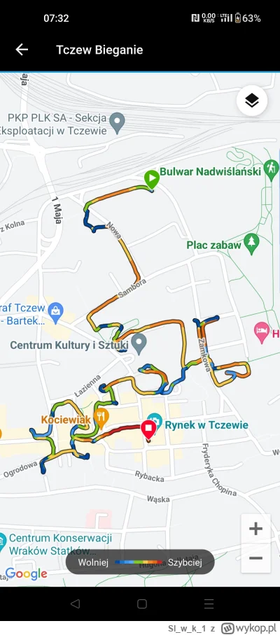 Slwk_1 - Jestem na zawodach  ze sprintów w BnO.
Czyli #bieganie po mieście z mapą na ...