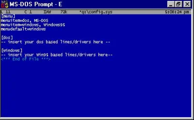 gomjeden - @acidd: no i multi config.sys do uruchamiania różnych gier (z odmiennymi w...