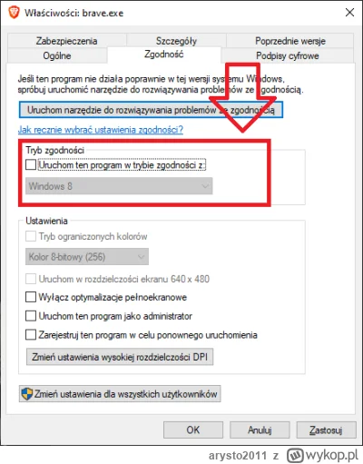 arysto2011 - @Hehehe115: prawy przycisk myszy -> właściwości -> zakładka zgodność