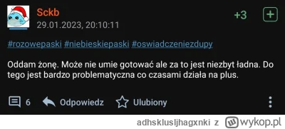 a.....i - @Sckb
współczuję ale chyba bardziej Twojej żonie xd