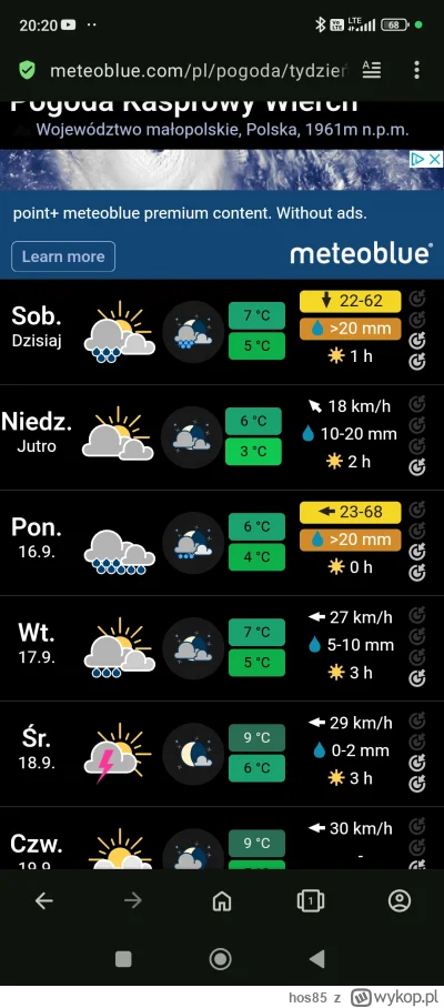 hos85 - Chyba bedo #tatry jutro (｡◕‿‿◕｡)