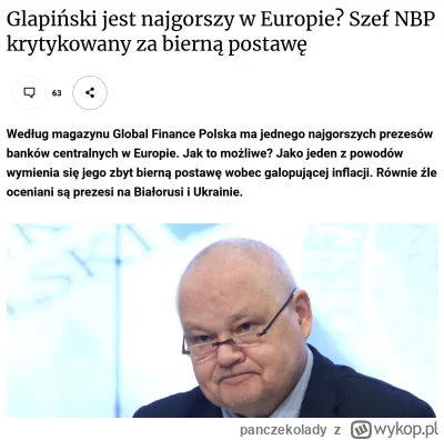 panczekolady - @Tomasz_zakopane: W zupełności wystarczyłby jeden Glapiński.