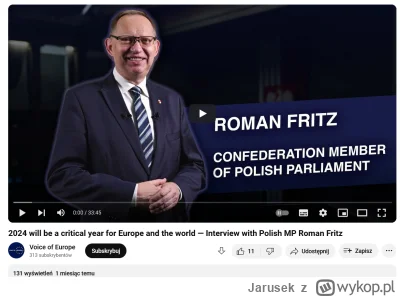 Jarusek - Miesiąc temu również poseł Konfederacji Roman Fritz był promowany na łamach...