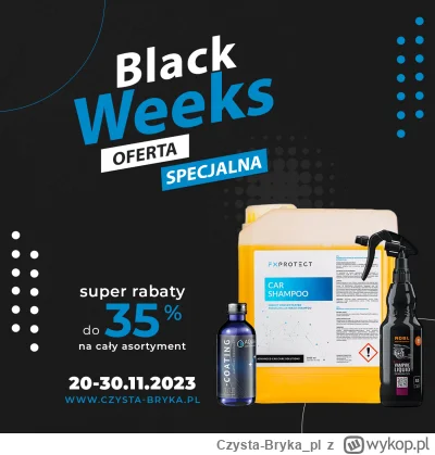 Czysta-Bryka_pl - #codziennaczystabryka #blackfriday

Zapraszamy na zakupy w extra ce...