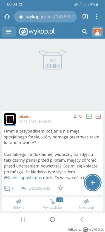 Adkos - @Rasteris: Szukając potwierdzenia na twój komentarz trafiłem na taki o to kwi...