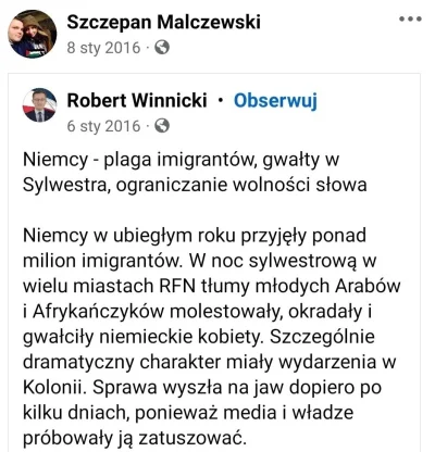 officer_K - Cieszę się, że emigrantów z Polski martwi problem gwałtów popełnianych pr...