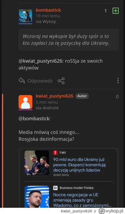 kwiat_pustyni626 - #ukraina 

Bonbastik ma info że jednak eu zabrała te pieniądze ros...