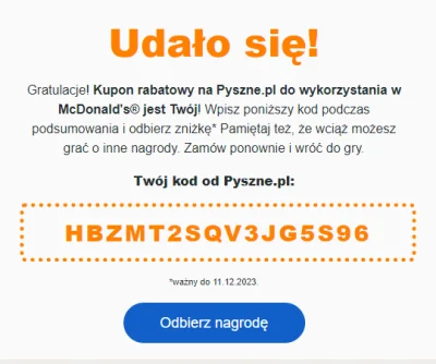 Marc0 - #pyszne #pysznepl #rozdajo #mcdonalds

Rabat -15zł

HBZMT2SQV3JG5S96