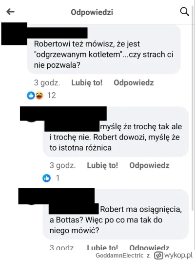 GoddamnElectric - #f1 Skisłem z tej rozmowy w komentarzach u Cugowskiego, a najlepsze...