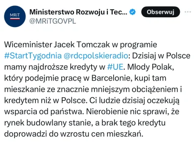 wizytaKomornika - Według Tomczaka BRAK TEGO KREDYTU DOPROWADZI DO WZROSTU CEN MIESZKA...