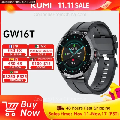 n____S - ❗ Xiomi KUMI Smart Watch GW16T
〽️ Cena: 15.89 USD (dotąd najniższa w histori...