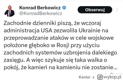 Kantar - Berkowicz ma rację trzeba deeskalować. Brak stanowczej reakcji zachodu na wo...