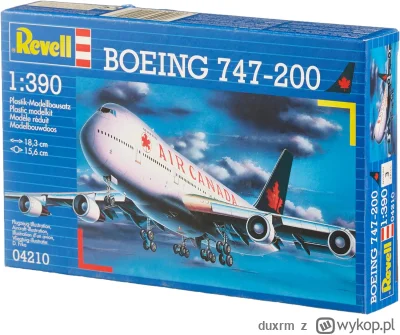 duxrm - Wysyłka z magazynu: PL
Revell - 4210 - Model - Boeing 747-200 - Skala 1:390
C...