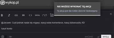 joker007 - @Jarusek: Czyli jednak nadal się migasz, kasuj sobie komentarze, blokuj dz...