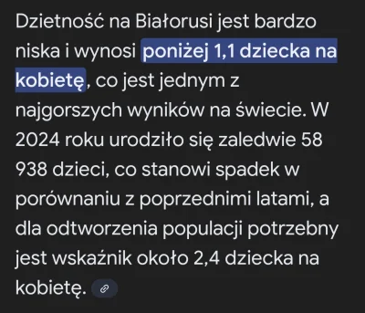 fidelio-fidelio - #polityka 
Dzietnosc na Białorusi wynosi mniej niż w Polsce.
To str...