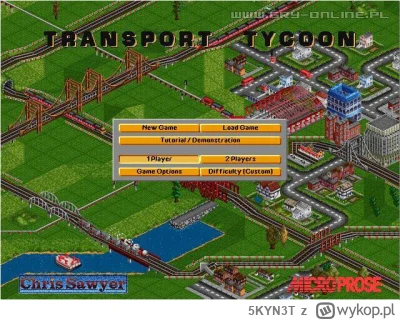 5KYN3T - @Antorus: Ja za dzieciaka grałem dużo w Transport Tycoon. Jak zarobiłem dużo...