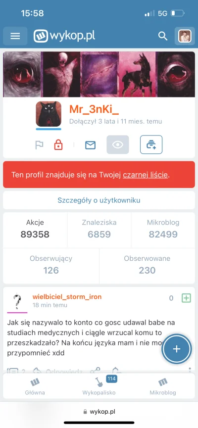 Zoyav - ten creep ciągle plusuje moje wpisy mimo że mam go na czarno i nieraz dawałam...