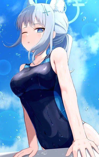 zabolek - #anime #randomanimeshit #dailyshiroko #shiroko #bluearchive #swimsuit