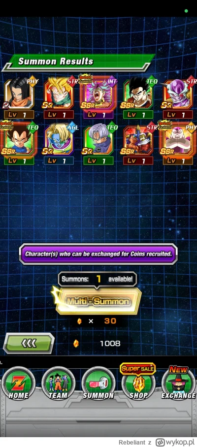 Rebeliant - Za 20 warto było wejść ( ͡º ͜ʖ͡º)
Najlepszego w nowym dokkanowym roku
#do...