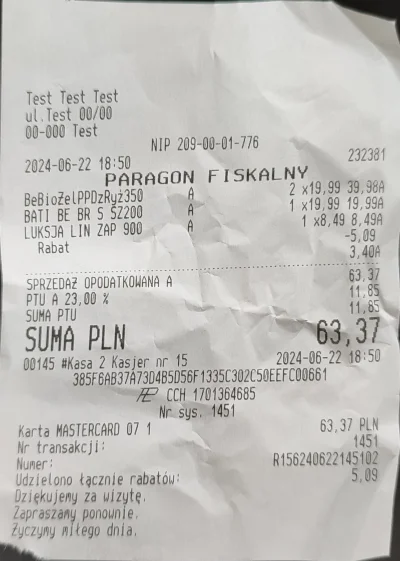 Tytanowy_Lucjan - Tak patrzę na paragon i ciekawe w jakim sklepie zrobiłem zakupy ( ͡...